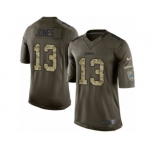 Youth Nike Detroit Lions #13 T.J. Jones Limited Green Salute to Service NFL Jersey