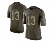 Youth Nike Detroit Lions #13 T.J. Jones Limited Green Salute to Service NFL Jersey
