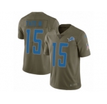 Youth Nike Detroit Lions #15 Golden Tate III Limited Olive 2017 Salute to Service NFL Jersey