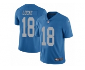 Youth Nike Detroit Lions #18 Jeff Locke Blue Alternate Vapor Untouchable Limited Player NFL Jersey