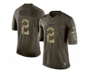 Youth Nike Detroit Lions #2 Kasey Redfern Limited Green Salute to Service NFL Jersey