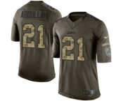 Youth Nike Detroit Lions #21 Ameer Abdullah Limited Green Salute to Service NFL Jersey
