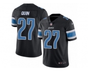 Youth Nike Detroit Lions #27 Glover Quin Limited Black Rush NFL Jersey
