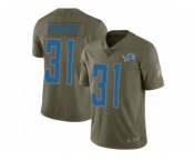 Youth Nike Detroit Lions #31 D.J. Hayden Limited Olive 2017 Salute to Service NFL Jersey