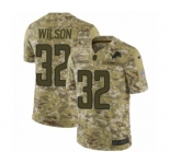 Youth Nike Detroit Lions #32 Tavon Wilson Limited Camo 2018 Salute to Service NFL Jersey