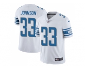 Youth Nike Detroit Lions #33 Kerryon Johnson White Stitched NFL Vapor Untouchable Limited Jersey