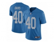 Youth Nike Detroit Lions #40 Jarrad Davis Limited Blue Alternate NFL Jersey
