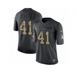 Youth Nike Detroit Lions #41 Matt Asiata Limited Black 2016 Salute to Service NFL Jersey