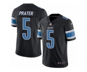 Youth Nike Detroit Lions #5 Matt Prater Limited Black Rush NFL Jersey