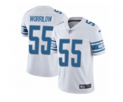 Youth Nike Detroit Lions #55 Paul Worrilow Limited White Vapor Untouchable NFL Jersey