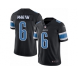 Youth Nike Detroit Lions #6 Sam Martin Limited Black Rush NFL Jersey