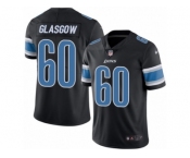 Youth Nike Detroit Lions #60 Graham Glasgow Limited Black Rush NFL Jersey