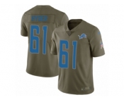 Youth Nike Detroit Lions #61 Kerry Hyder Limited Olive 2017 Salute to Service NFL Jersey