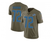 Youth Nike Detroit Lions #72 Frank Ragnow 2017 Salute to Service Olive Limited NFL