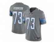 Youth Nike Detroit Lions #73 Greg Robinson Limited Steel Rush NFL Jersey