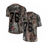 Youth Nike Detroit Lions #76 T.J. Lang Limited Camo Rush Realtree NFL Jersey