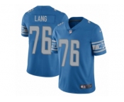 Youth Nike Detroit Lions #76 T.J. Lang Limited Light Blue Team Color NFL Jersey