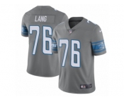 Youth Nike Detroit Lions #76 T.J. Lang Limited Steel Rush NFL Jersey