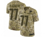 Youth Nike Detroit Lions #77 Frank Ragnow Limited Camo 2018 Salute to Service NFL Jersey