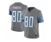 Youth Nike Detroit Lions #80 Michael Roberts Limited Steel Rush NFL Jersey
