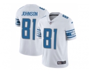 Youth Nike Detroit Lions #81 Calvin Johnson White Stitched NFL Limited Jersey