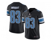 Youth Nike Detroit Lions #83 Tim Wright Limited Black Rush NFL Jersey