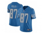 Youth Nike Detroit Lions #87 Darren Fells Limited Light Blue Team Color NFL Jersey