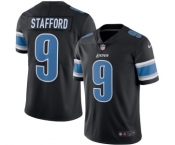 Youth Nike Detroit Lions #9 Matthew Stafford Limited Black Rush Vapor Untouchable NFL Jersey