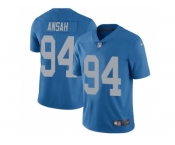Youth Nike Detroit Lions #94 Ziggy Ansah Blue Throwback Stitched NFL Limited Jersey