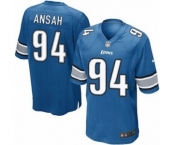 Youth Nike Detroit Lions #94 Ziggy Ansah Game Light Blue Team Color NFL Jersey