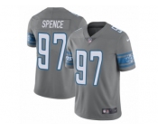 Youth Nike Detroit Lions #97 Akeem Spence Limited Steel Rush NFL Jersey