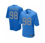 Youth Nike Detroit Lions #98 Devin Taylor Limited Blue Alternate NFL Jersey