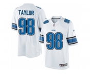 Youth Nike Detroit Lions #98 Devin Taylor Limited White NFL Jersey