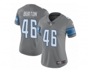 Youth's Nike Detroit Lions #46 Michael Burton Limited Steel Rush NFL Jersey