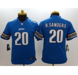 nike youth nfl jersey detroit lions #20 b.sanders blue[nike]