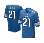 nike youth nfl jerseys detroit lions #21 bush blue[nike]