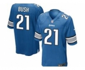 nike youth nfl jerseys detroit lions #21 bush blue[nike]