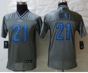 nike youth nfl jerseys detroit lions #21 bush grey[nike vapor]