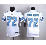 nike youth nfl jerseys detroit lions #72 tomlinson white[nike]