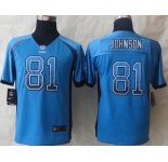 nike youth nfl jerseys detroit lions #81 calvin johnson blue[Elite drift fashion]