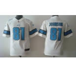 nike youth nfl jerseys detroit lions #81 calvin johnson white[nike]