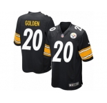 Men Nike Pittsburgh Steelers #20 Robert Golden Game Black Team Color NFL Jersey