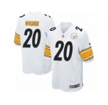 Men Nike Pittsburgh Steelers #20 Robert Golden Game White NFL Jersey