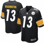 Men's Nike Pittsburgh Steelers #13 James Washington Game Black Team Color NFL Jersey
