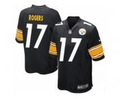 Men's Nike Pittsburgh Steelers #17 Eli Rogers Game Black Team Color NFL Jersey