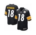 Men's Nike Pittsburgh Steelers #18 Zach Mettenberger Game Black Team Color NFL Jersey
