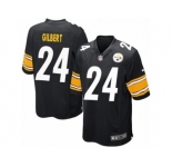 Men's Nike Pittsburgh Steelers #24 Justin Gilbert Game Black Team Color NFL Jersey