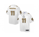 Nike Pittsburgh Steelers #11 Markus Wheaton White Men's NFL Pro Line Fashion Game Jersey