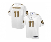 Nike Pittsburgh Steelers #11 Markus Wheaton White Men's NFL Pro Line Fashion Game Jersey