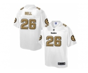 Nike Pittsburgh Steelers #26 Le'Veon Bell White Men's NFL Pro Line Fashion Game Jersey